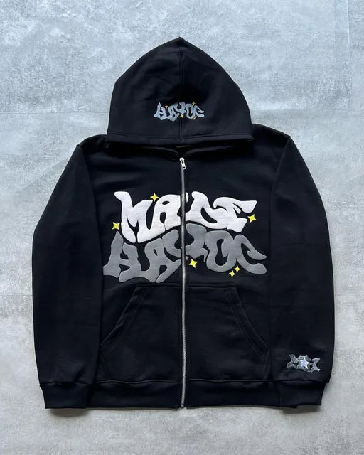 Havoc letter print Hoodies