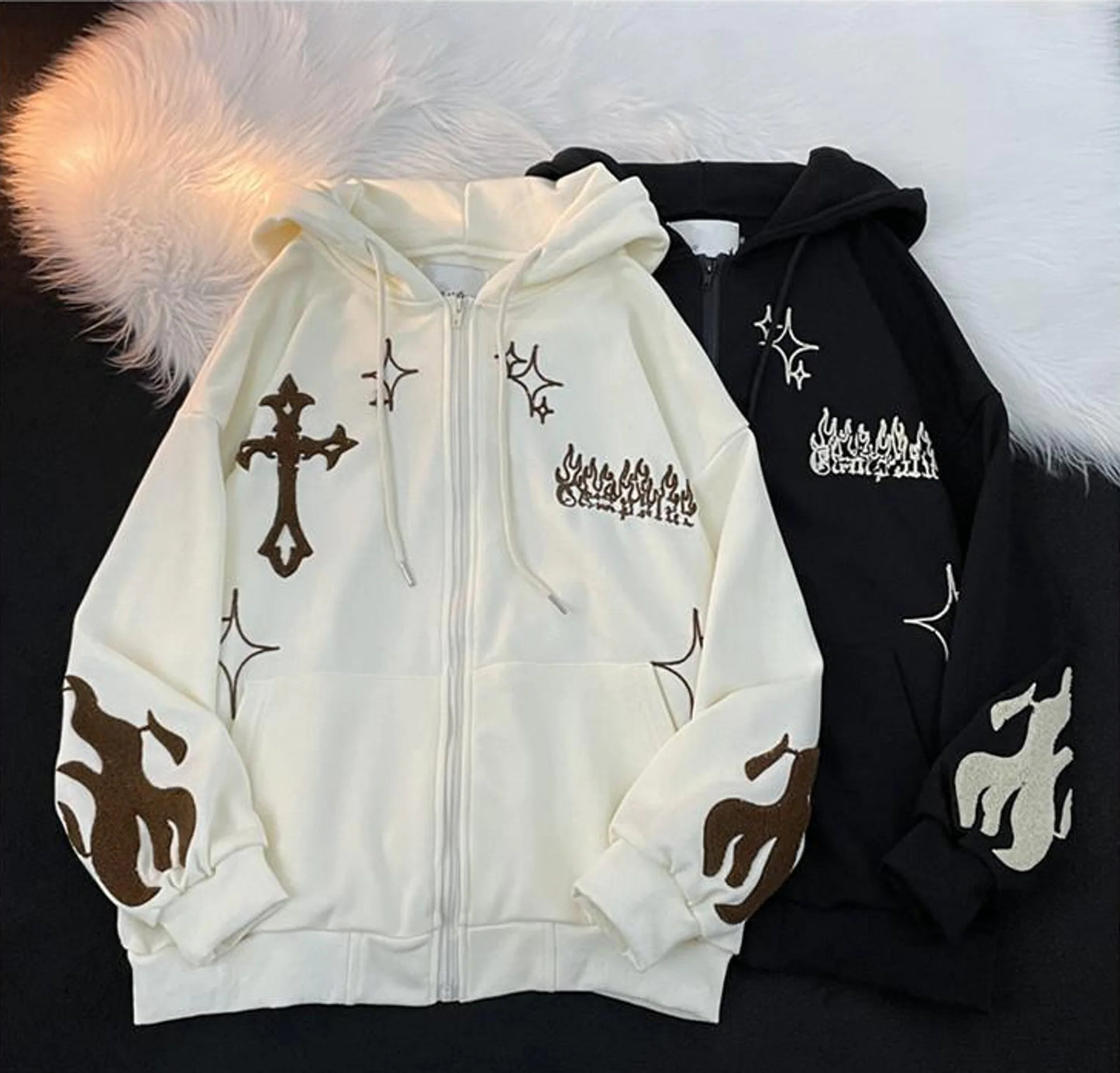 Women’s Vintage Embroidery Hoodies