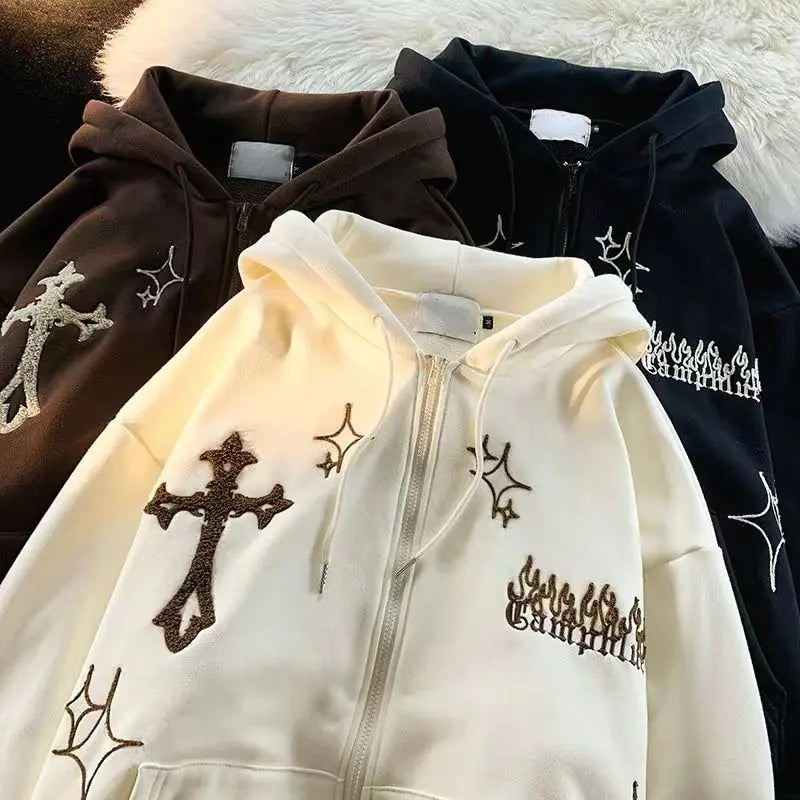 Women’s Vintage Embroidery Hoodies